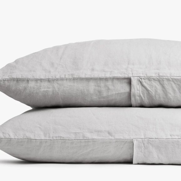Parachute Home 100% Linen Pillow Cases Standard in Fog - Picture 1 of 5